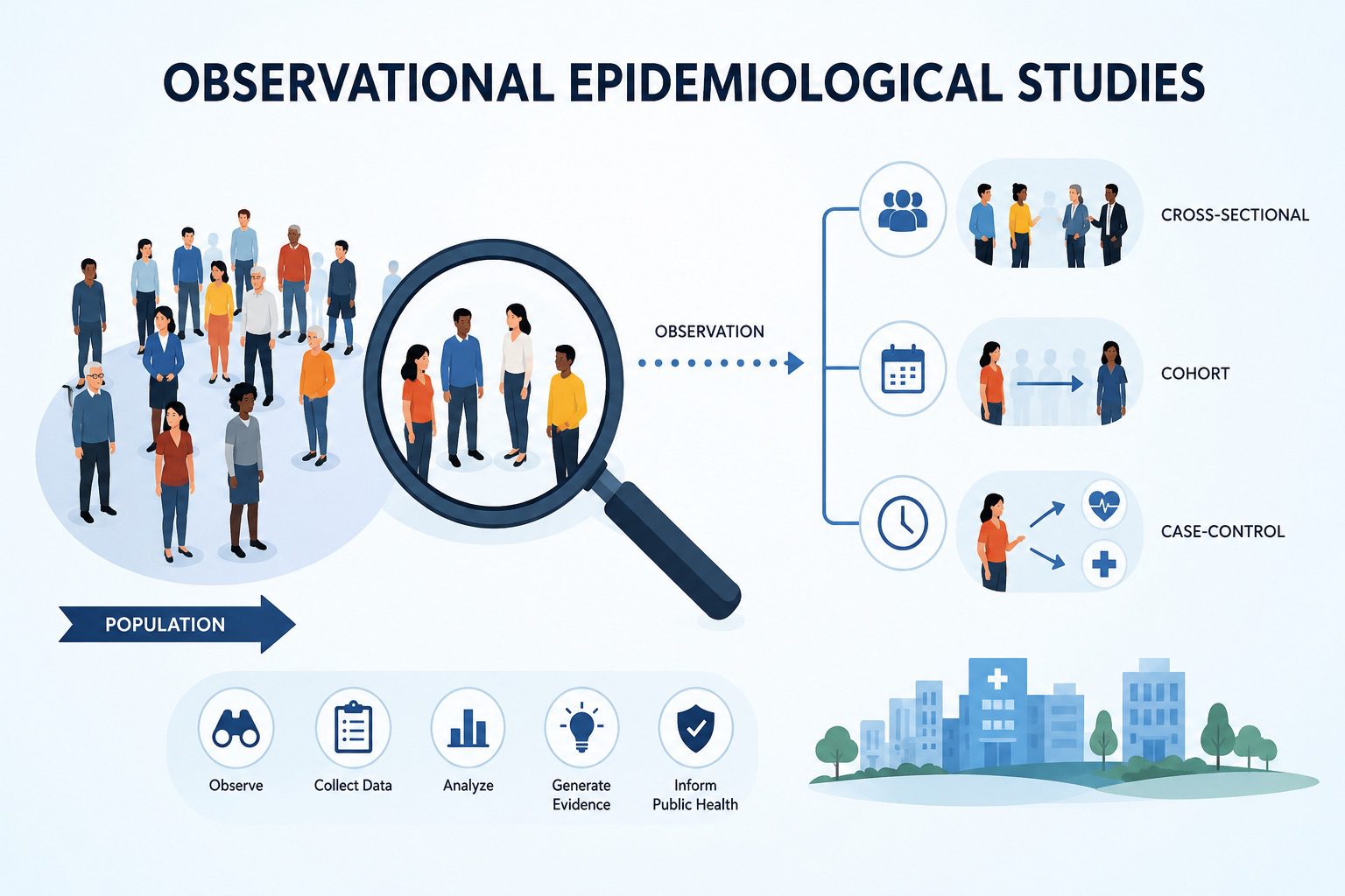 Observational Epidemiological Study: Association Between Exposure and Outcome in Population