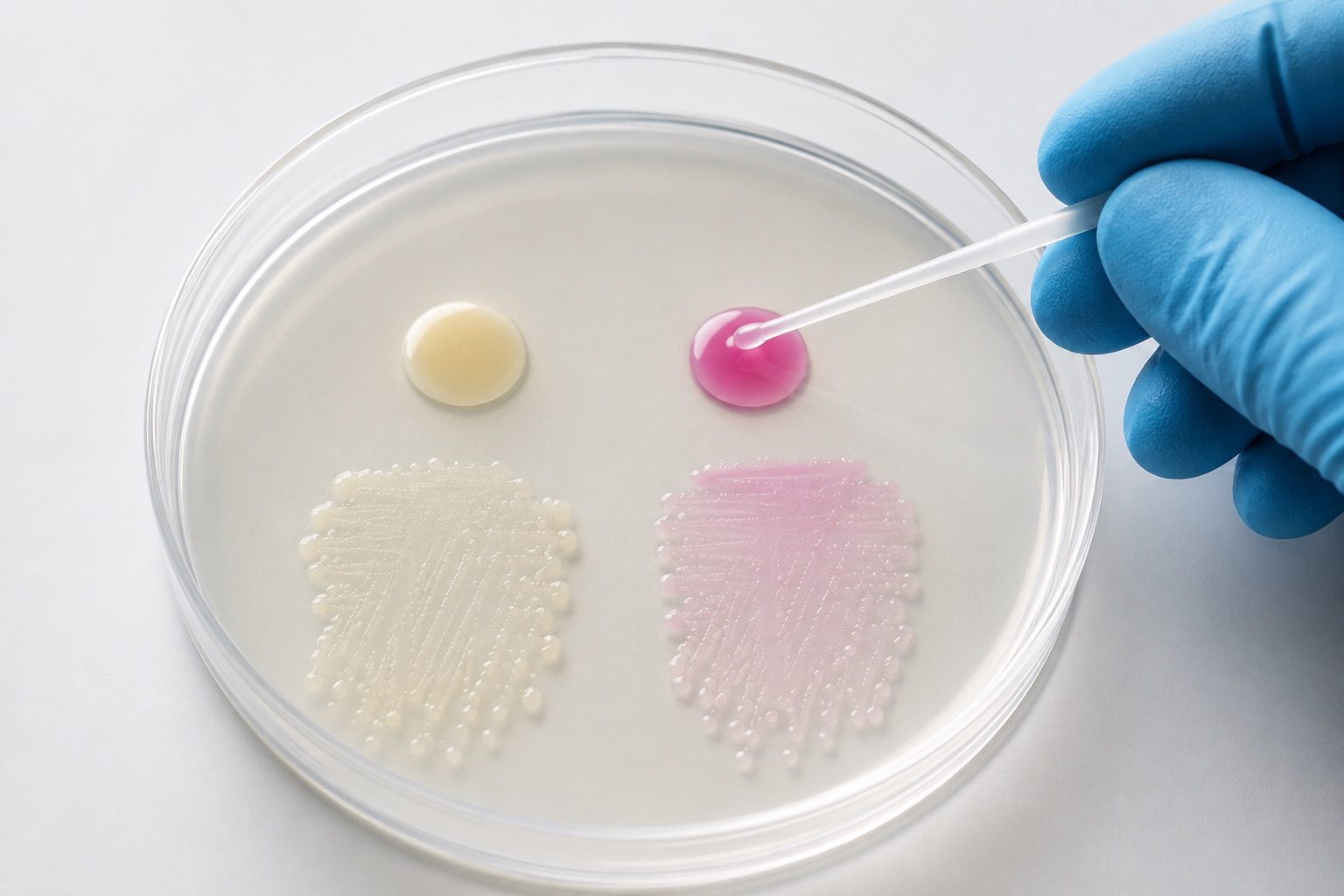 Nitrocefin test for Beta-Lactamase Production in Bacteria